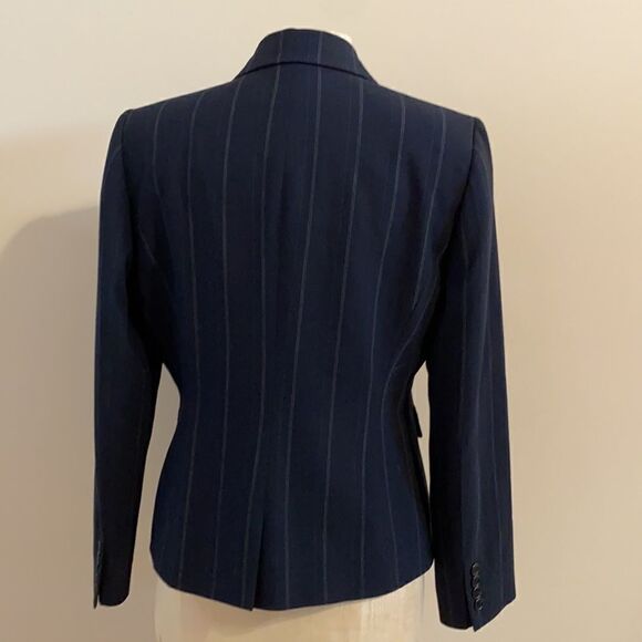 Tahari Blazer Classic One Button Navy 8P - Picture 2 of 7